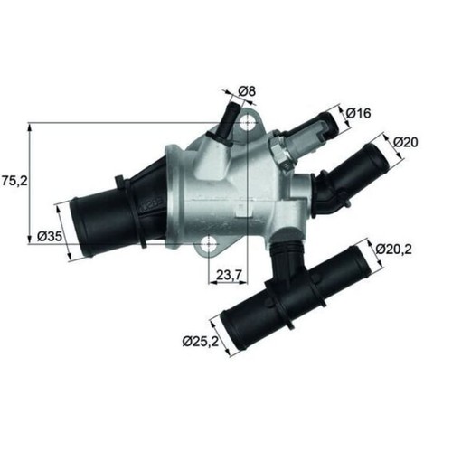 Thermostat kühlmittel mahle - thermostat,