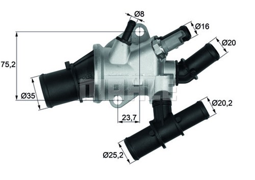 Behr thermostat kühlmittel - behr, ti